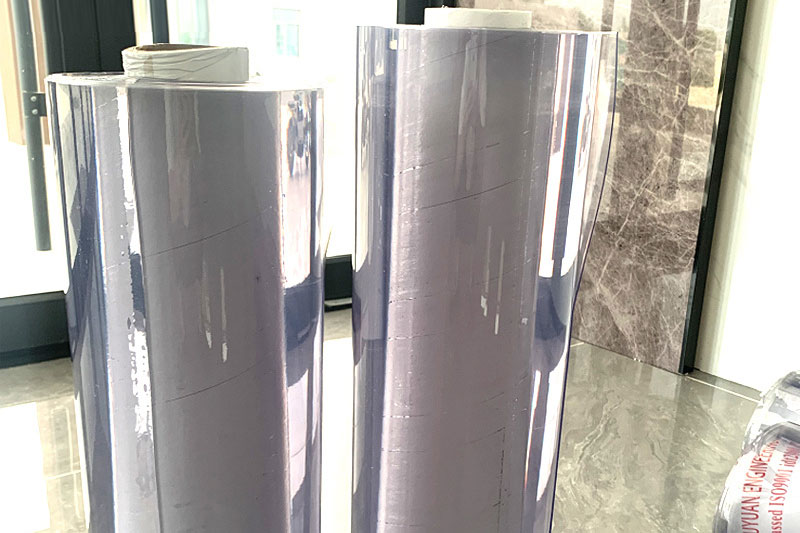 Customized transparent table mat with PVC soft glass